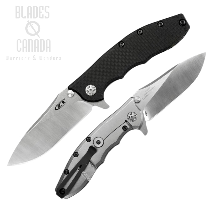Zero Tolerance Hinderer 0562CF Flipper Folding Knife, CPM 20CV, Carbon Fiber, ZT0562CF